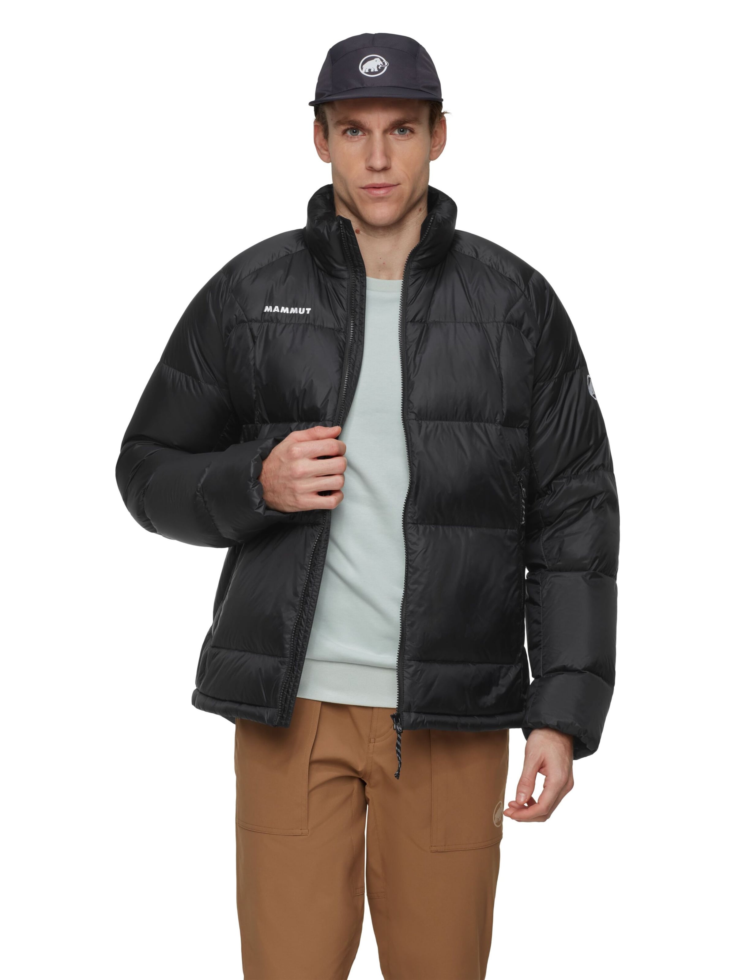 MAMMUT Outdoor jacket 'Glaciar Glow IN' in Black: front