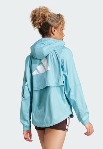 ADIDAS PERFORMANCE Sports jacket 'Hyperglam' in Blue: front