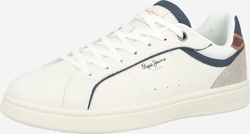 Pepe Jeans Matalavartiset tennarit 'CLAY CLASS' värissä valkoinen: etupuoli