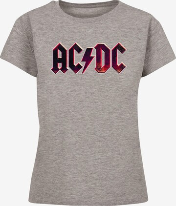 Merchcode Shirt 'ACDC - Distressed' in Grau: Vorderseite