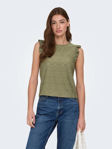 ONLY Top 'ONLSMILLA' in Green: front
