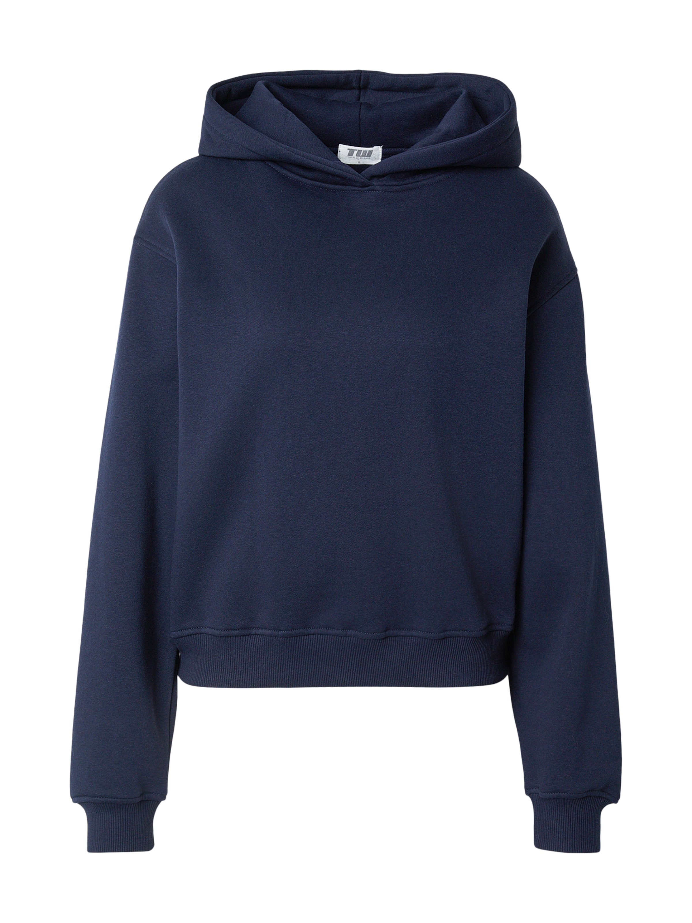 Bluză de molton de la Tally Weijl pe albastru: față