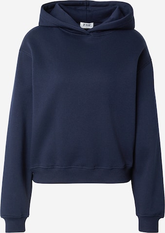 Bluză de molton de la Tally Weijl pe albastru: față