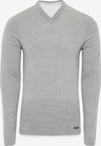 Pull-over Threadbare en gris : devant