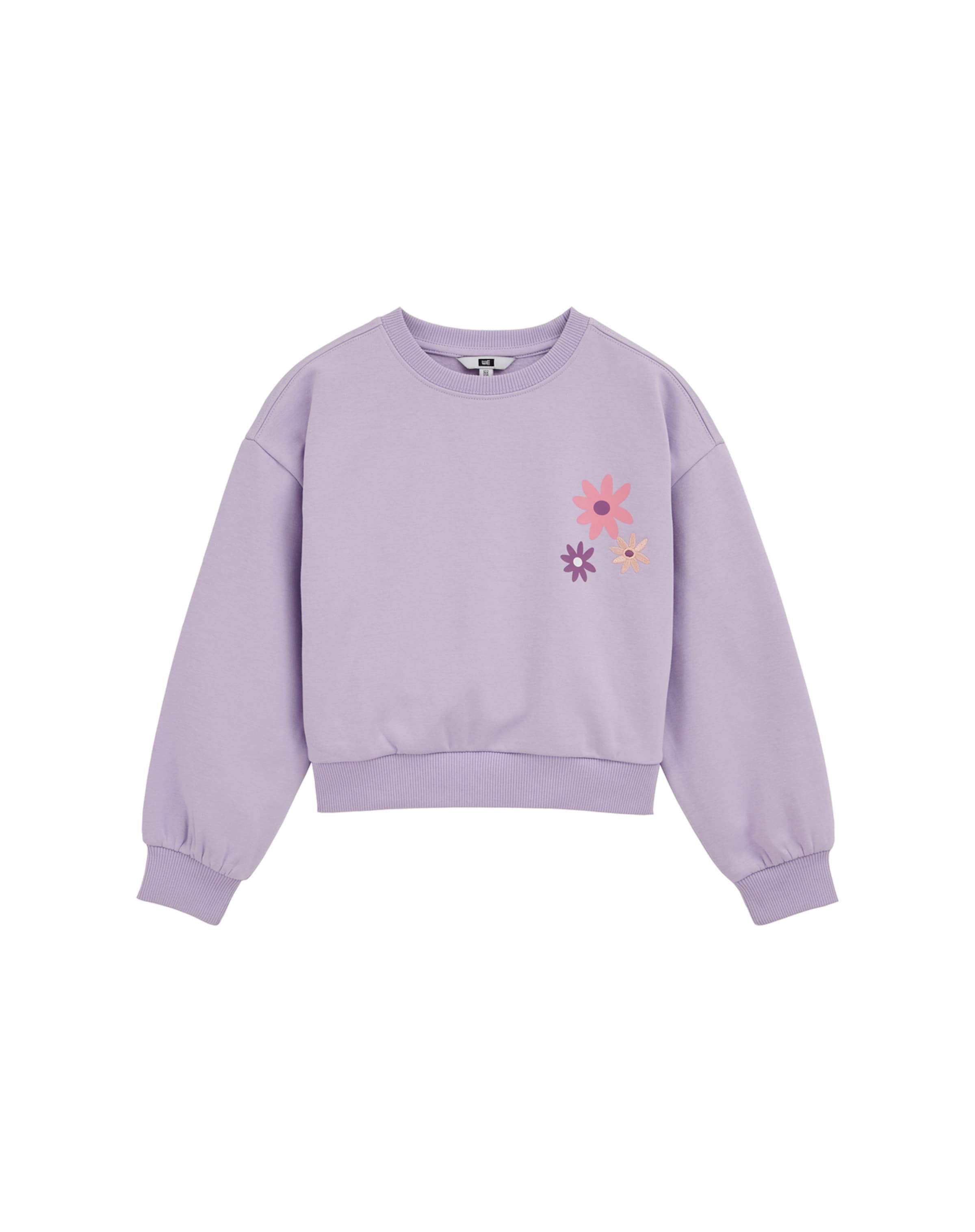 WE Fashion Sweatshirt i lila: framsida