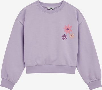 WE Fashion Collegepaita värissä lila: etupuoli