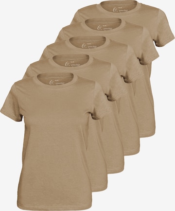 Cotton Prime T-Shirt in Beige: Vorderseite