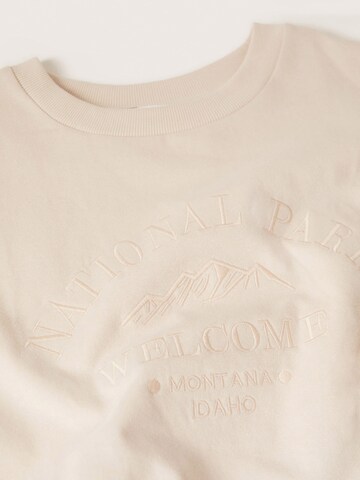 MANGO TEEN Sweatshirt 'Montana' i beige