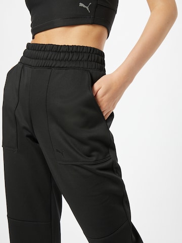 PUMA Tapered Workout Pants in Black