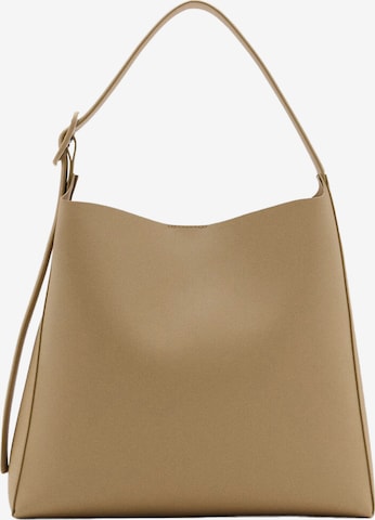 MANGO Torba na ramię 'Winnie' w kolorze beżowy: przód
