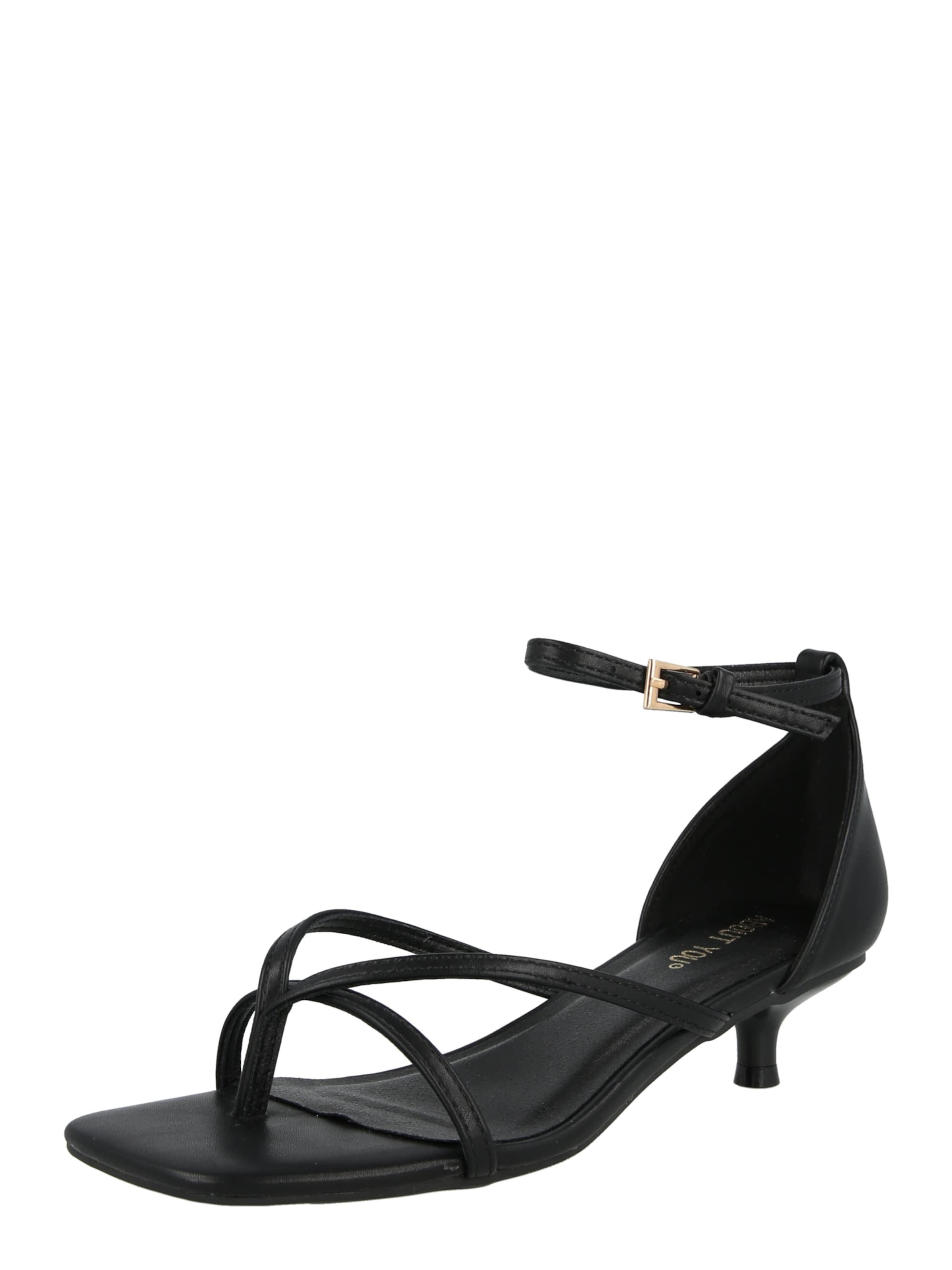 ABOUT YOU T-bar sandals 'Enya' in Black: front