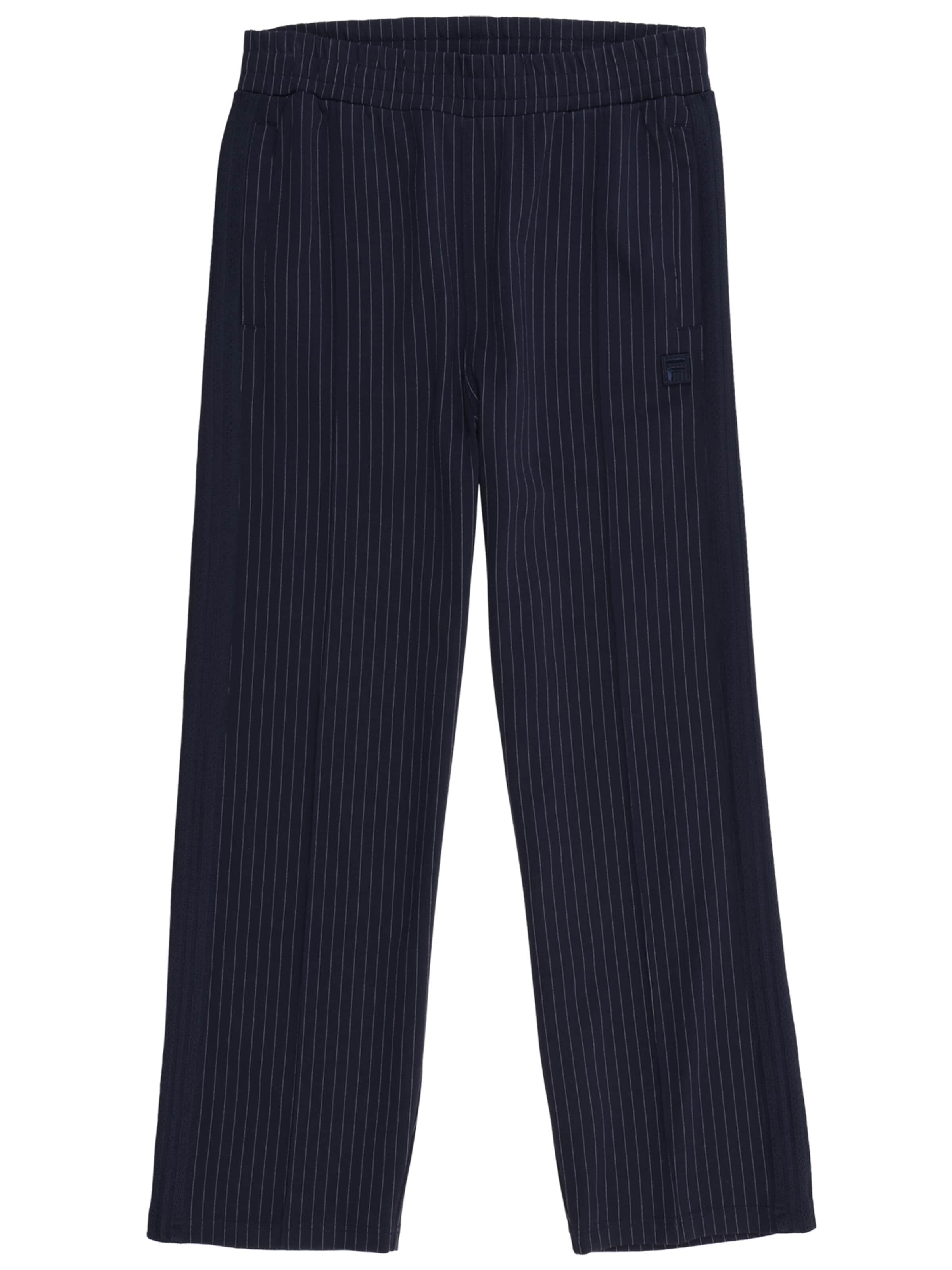 FILA Regular Trousers 'PADOLA wide straight pinstripe track pants' in Blue: front