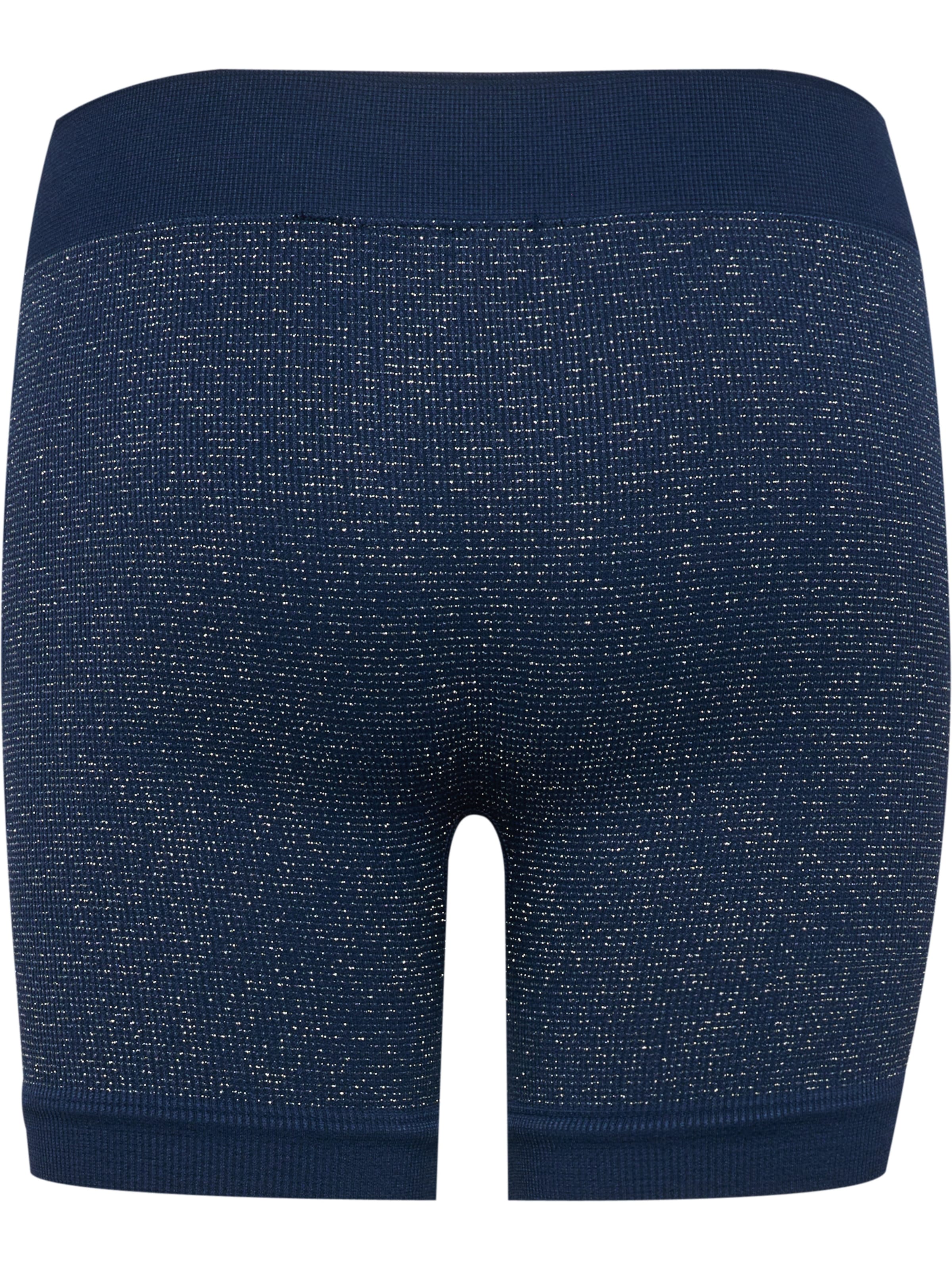 Hummel Slimfit Sportbroek in Blauw