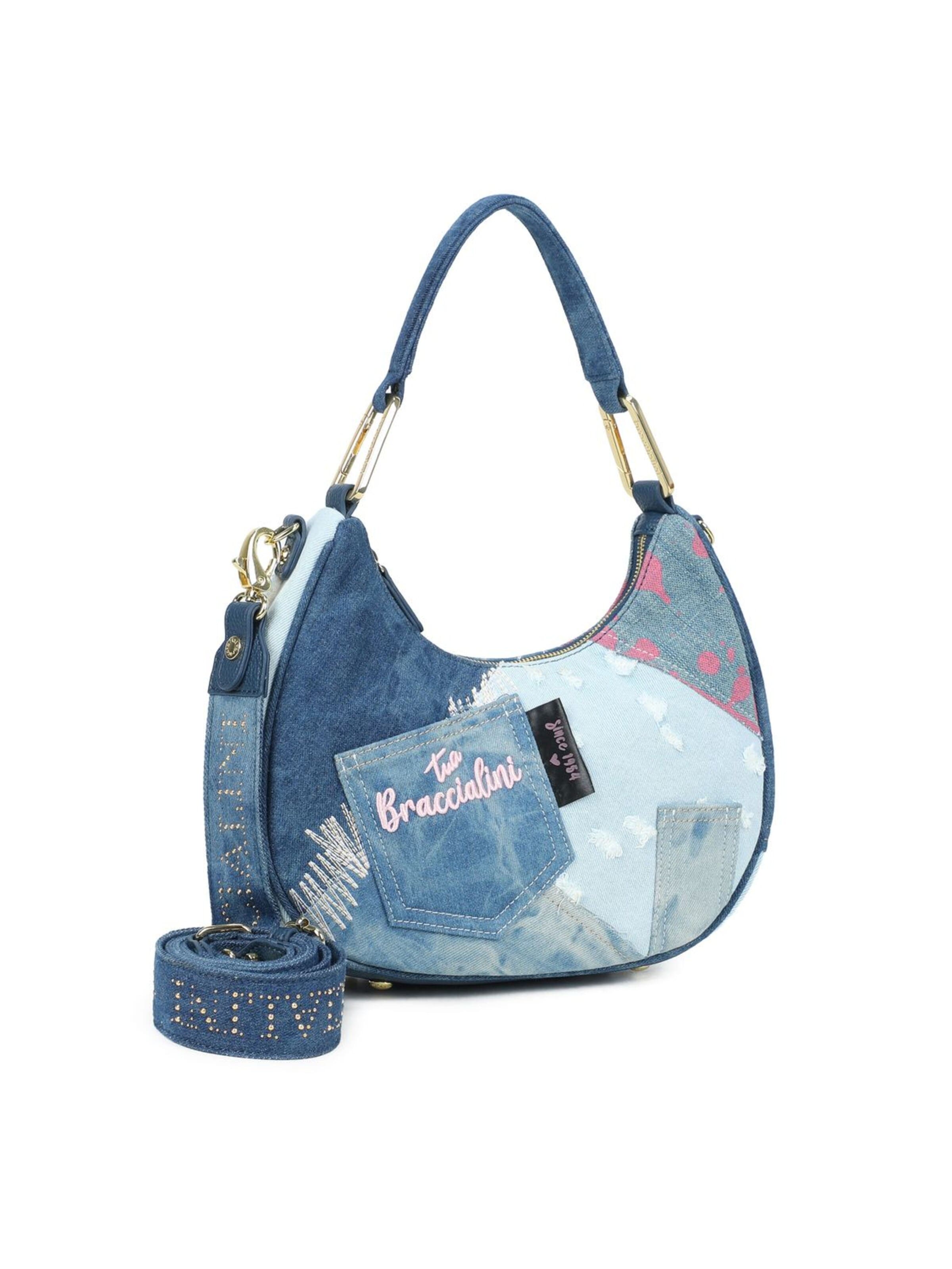 Braccialini - Bolso de hombro 'Amy Jeans' en azul