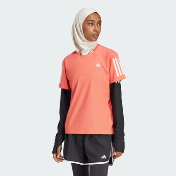 ADIDAS PERFORMANCE Functioneel shirt 'Own the Run' in Oranje: voorkant