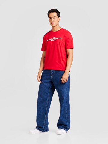 TOMMY HILFIGER T-Shirt in Rot