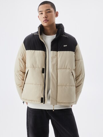 Pull&Bear Between-Season Jacket in Beige: front