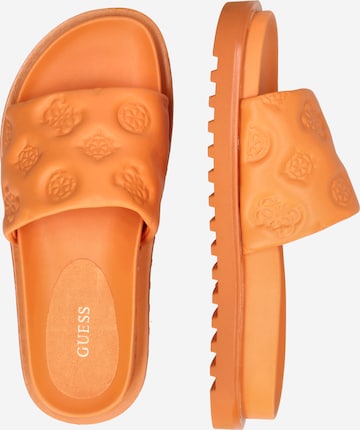 GUESS - Sapato aberto 'Fabetza' em laranja