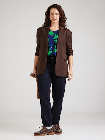 ONLY Carmakoma - Blusa 'CARFlorra' en azul