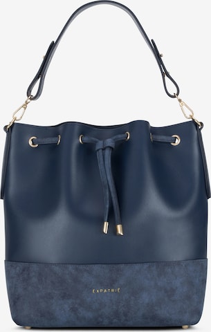 Borsa a sacco 'Sarah Medium' di Expatrié in blu: frontale