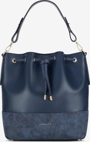 Expatrié - Bolso saco 'Sarah Medium' en azul: frente