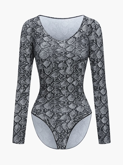 cfab (formerly creamy fabrics) Shaping Bodysuit 'Bodysuit Sculpting Shapewear Longsleeve mit Slip' in XS in Anthracite, Item view