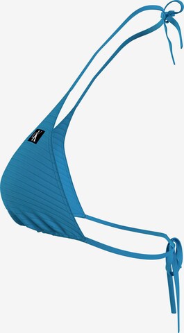 Calvin Klein Swimwear Triangel Bikinitop in Blau