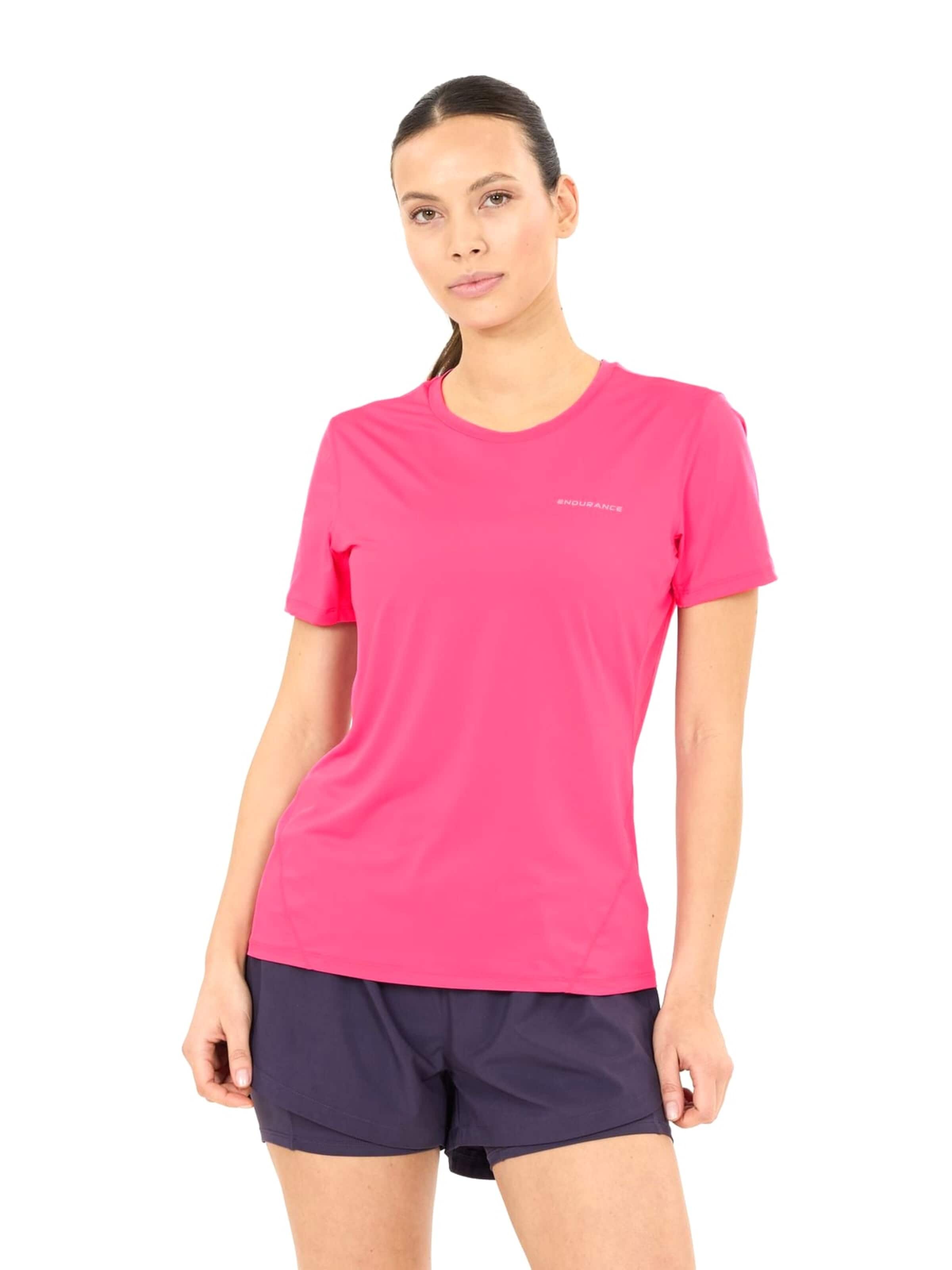 ENDURANCE Funktionsbluse 'Nan W SS Tee' i pink: forside