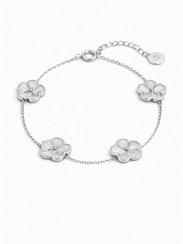 Braccialetto 'Clover Bright' di Pure Schmuck in argento: frontale