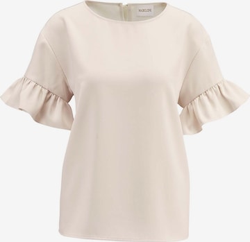 MADELEINE Bluse in Beige: Vorderseite