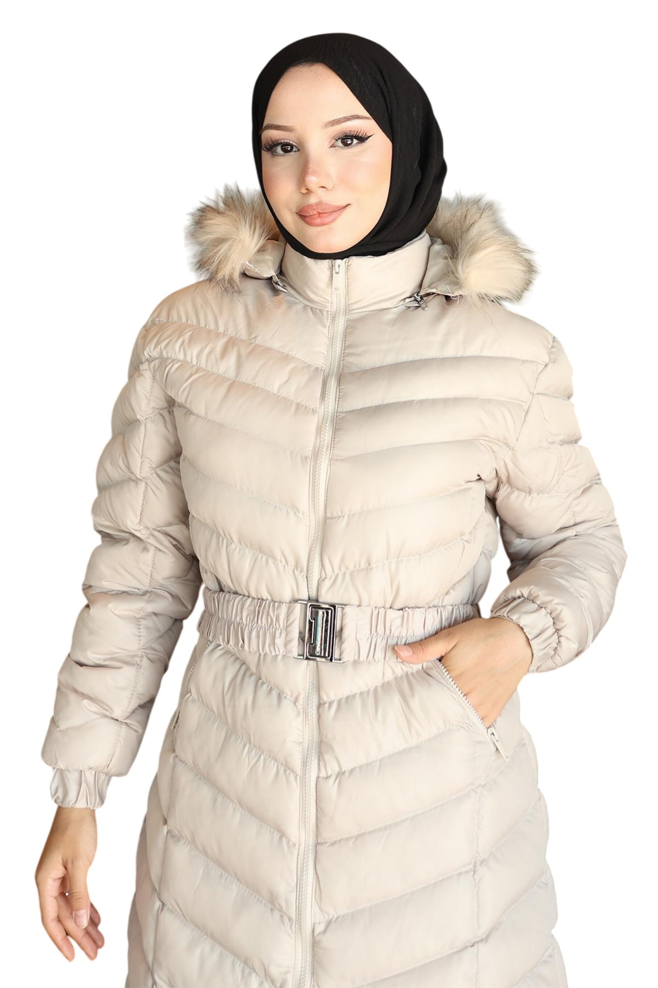 MODAMIHRAM Winter Coat in Beige
