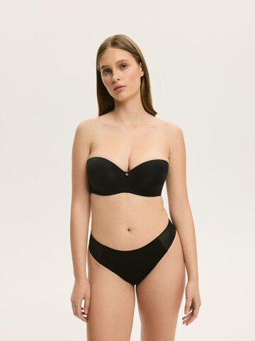 ESOTIQ - Push-up Sujetador 'Push-up-BH Raffen, Plunge-Dekolleté, Balconette-Cups 65B' en negro