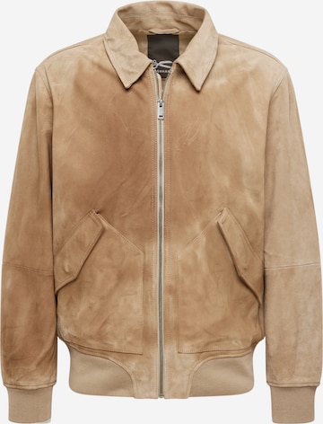 DENHAM Tussenjas in Beige: voorkant