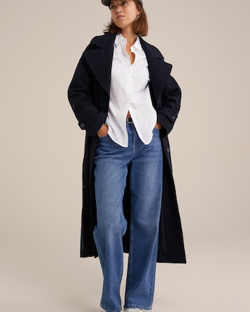 WE Fashion Between-seasons coat in Blue