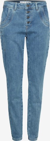 PULZ Jeans Jeans in Blauw: voorkant