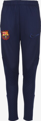 NIKE Workout Pants 'FC Barcelona' in Blue: front