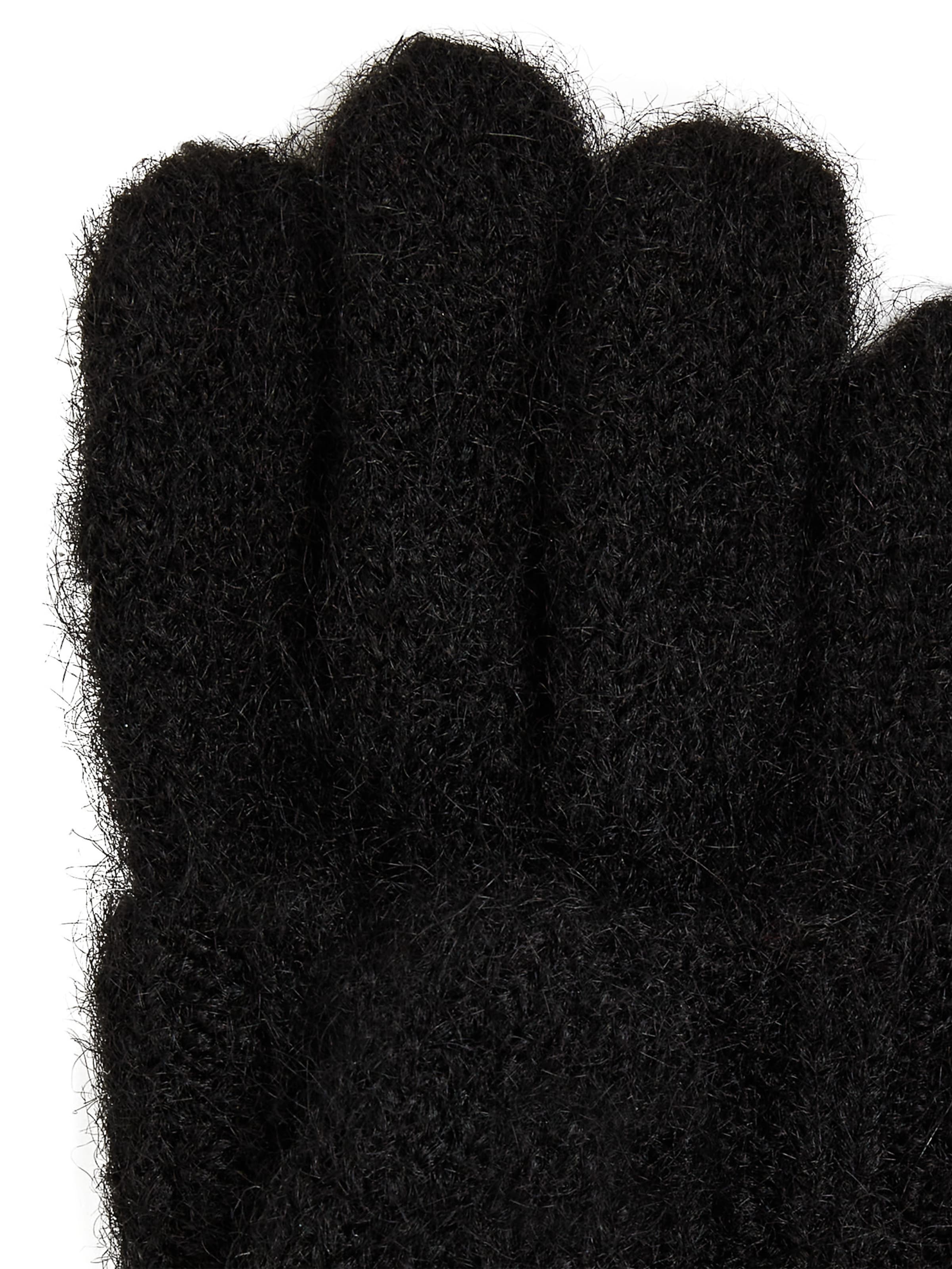 Gants 'Ikon' Karl Lagerfeld en noir