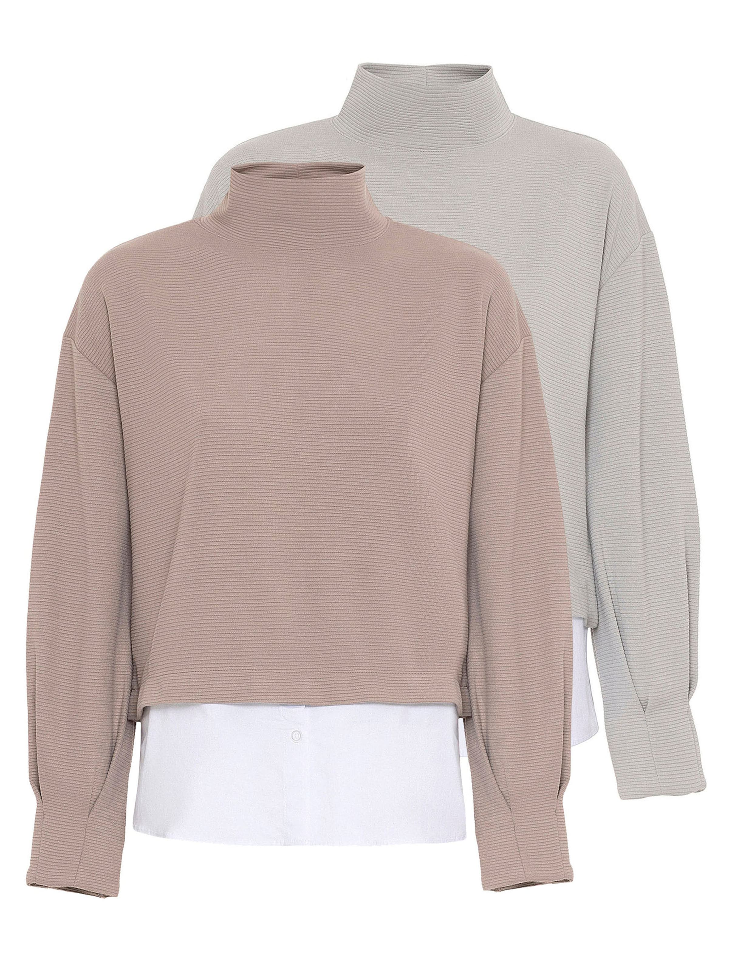 Anou Anou Blūze, krāsa - brūns / gaiši pelēks, Preces skats