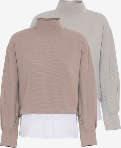 Anou Anou Pusero värissä ruskea / vaaleanharmaa, Tuotenäkymä