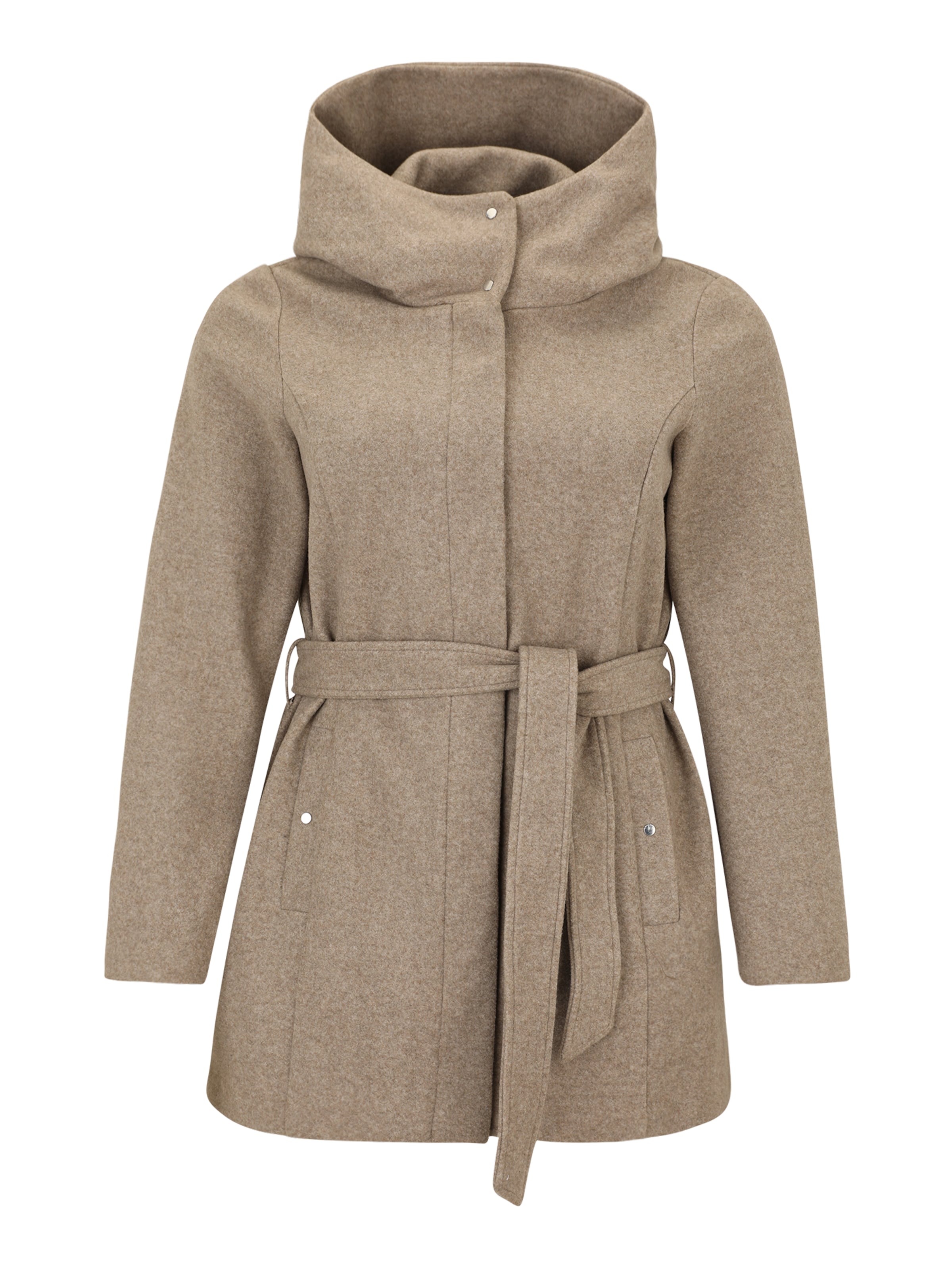 Vero Moda Curve Tussenjas in Bruin: voorkant