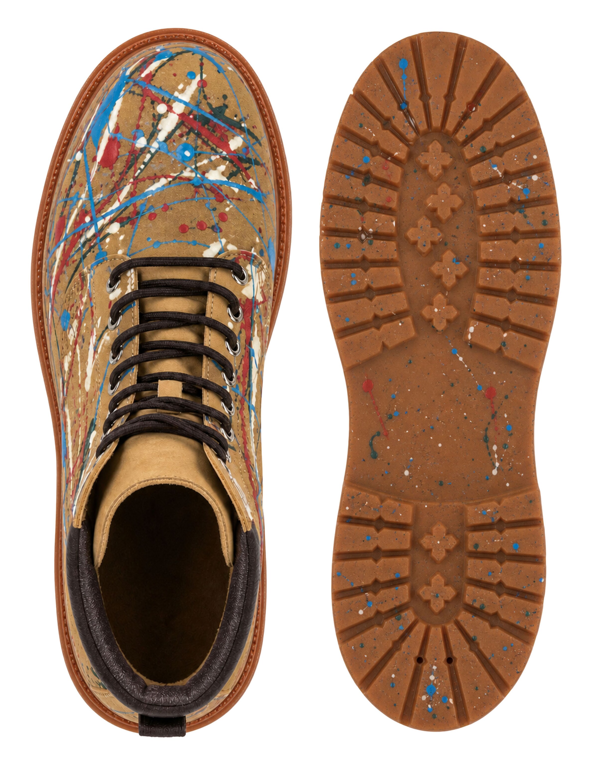Philipp Plein - Botas com atacadores ' Skull ' em castanho