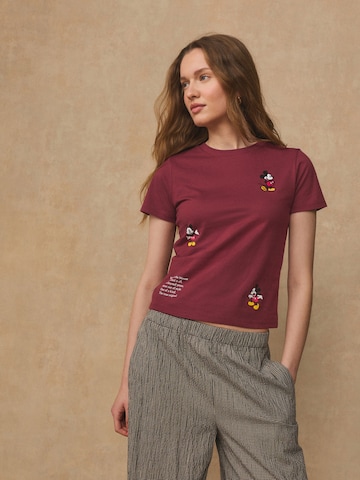 Next - Camisa 'Mickey Mouse' em vermelho: frente