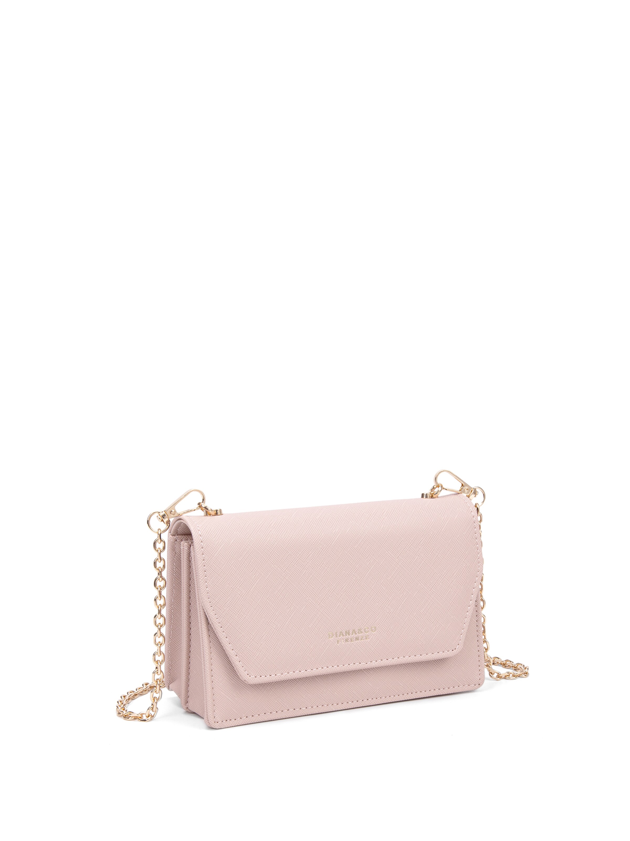 Borsa a tracolla 'Borsa a Tracolla Donna Diana&Co Poliestere Bottone Magnetico Tracolla Catena Rimovibile' di Diana&Co. in rosa