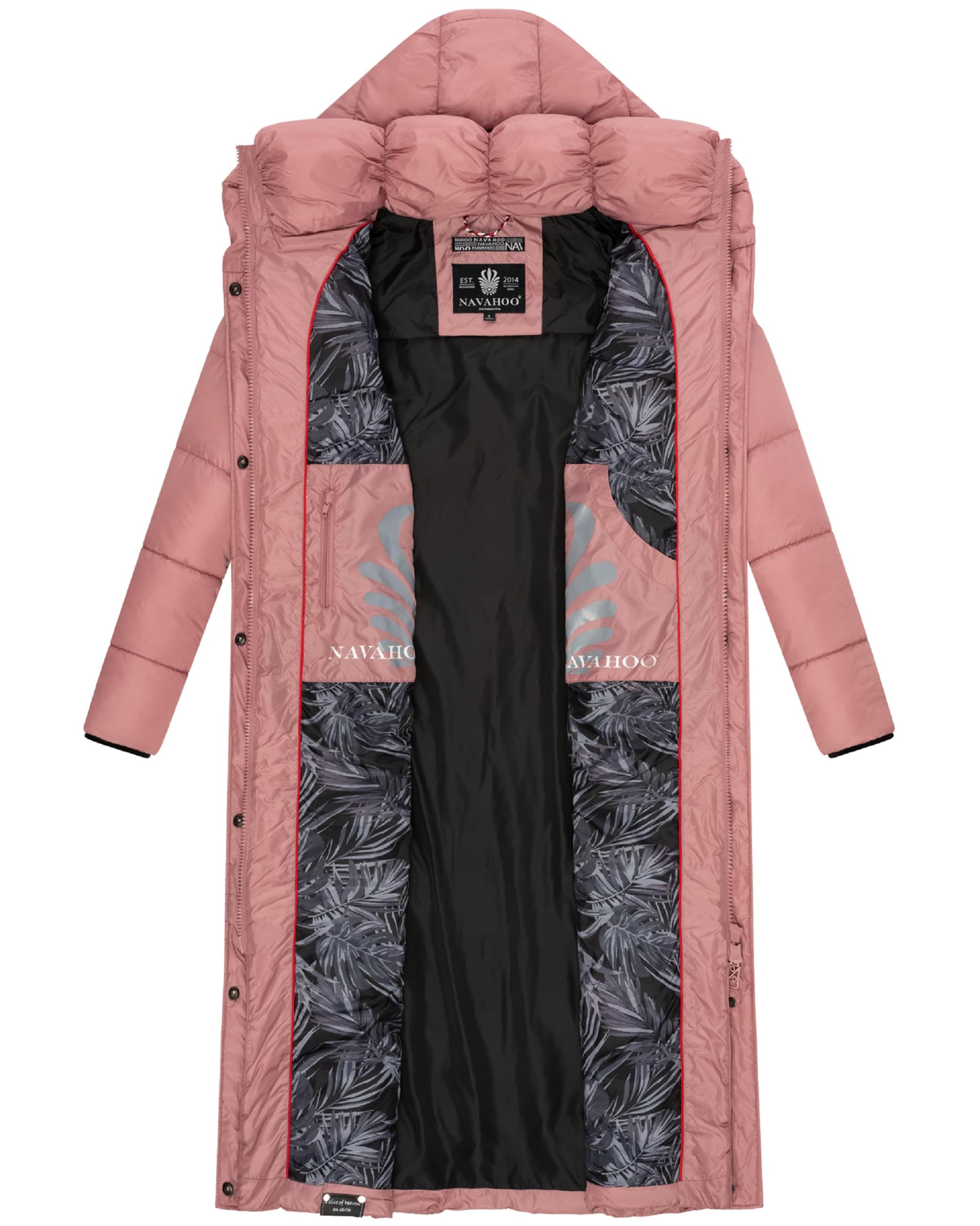NAVAHOO Steppmantel 'Waffelchen' in Pink