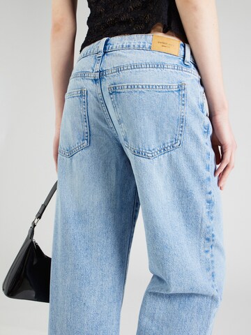 Wide leg Jeans de la Gina Tricot pe albastru