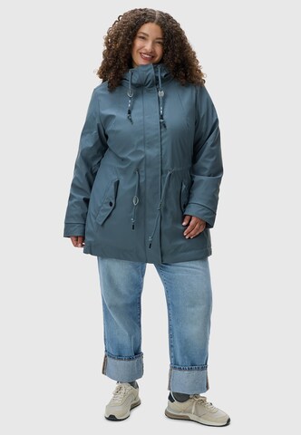 Ragwear Mantel 'Monadis Rainy II' in Blau: Vorderseite