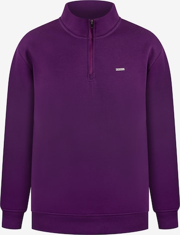 Smilodox Sweatjacke 'Jago' in Lila: Vorderseite