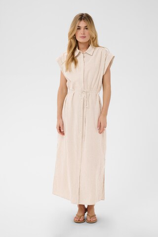 SAINT TROPEZ Kleid 'ElmikoSZ' in Braun: Vorderseite