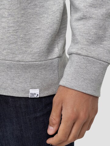 Mikon Sweatshirt 'Feder' in Grau