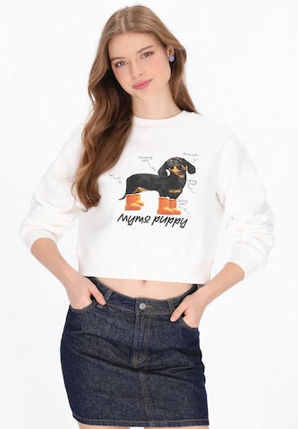 MYMO - Sweatshirt em branco: frente